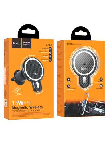 HOCO support voiture avec chargement a induction pour Iphone MagSafe 15W CA85 noir