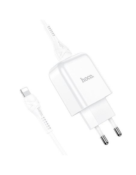 HOCO chargeur secteur USB + cable pour Lightning 8-pin 2A N2 Vigour blanc