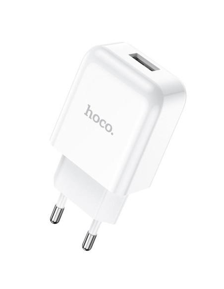 HOCO chargeur secteur USB + cable Type C 2.1A N2 Vigour blanc