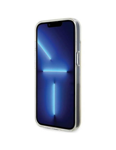Véritable GUESS Case GUHCP12MHDECMI pour iPhone 12/12 Pro (IML Faceted Mirror / disco iridescent)