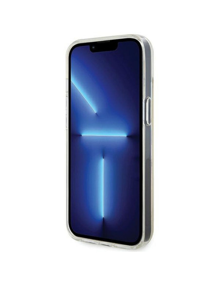 Véritable GUESS Case GUHCP12MHDECMI pour iPhone 12/12 Pro (IML Faceted Mirror / disco iridescent)