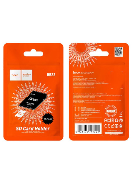 HOCO adaptateur carte mémoire SD HB22