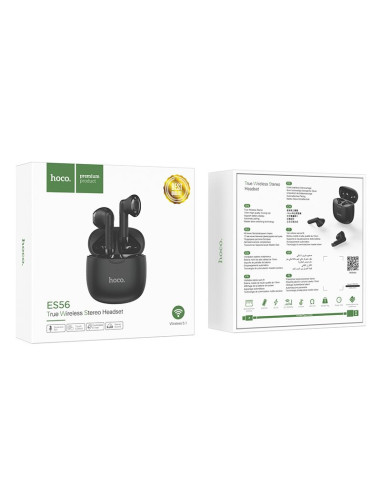 HOCO ecouteurs stéréo sans fil / bluetooth Scout TWS ES56 noir