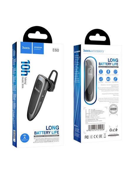 HOCO Écouteur sans fil bluetooth E60 noir
