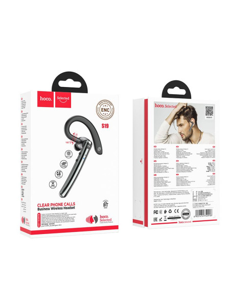 HOCO ecouteur bluetooth avec réduction de bruit Heartful ENC S19 gris