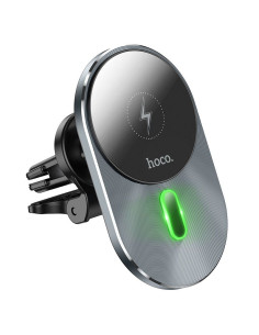 Support voiture à induction HOCO compatible avec MagSafe 15W CA91 gris