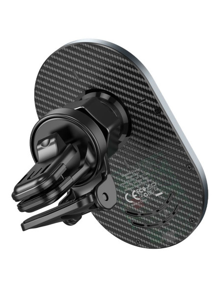 Support voiture à induction HOCO compatible avec MagSafe 15W CA91 gris