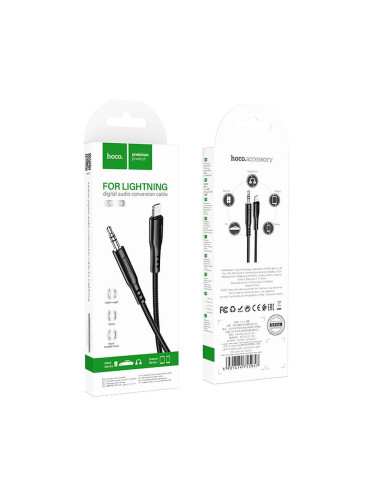 HOCO Câble AUX Jack 3,5 mm vers Lightning UPA18 1 m noir