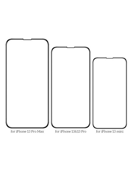 HOCO verre trempe NANO 3D FULL SCREEN HD pour Iphone 13 PRO MAX ( 6,7" ) A12PLUS