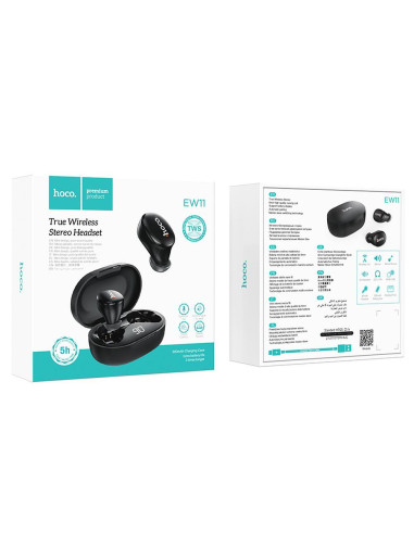 Écouteurs sans fil bluetooth HOCO TWS EW11 noir