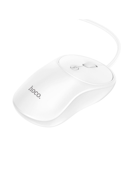 HOCO wired mouse USB A GM13 1,5 m white
