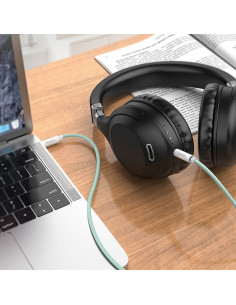 Câble HOCO AUX Audio Jack 3.5mm vers Jack 3.5mm UPA19 1m vert 2