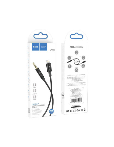 HOCO cable AUX Jack 3,5 mm to Lightning UPA19 1 m black