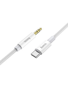 Câble HOCO AUX Jack 3,5 mm vers Type C UPA19 1 m argenté