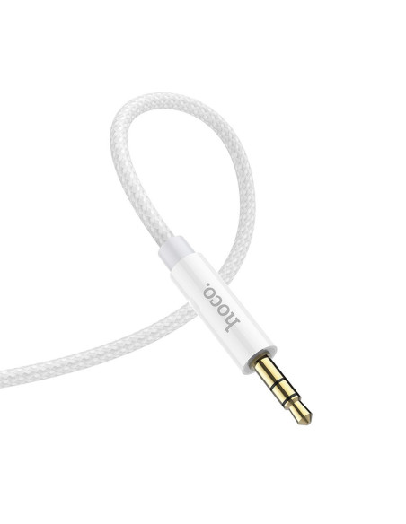 Câble HOCO AUX Jack 3,5 mm vers Type C UPA19 1 m argenté