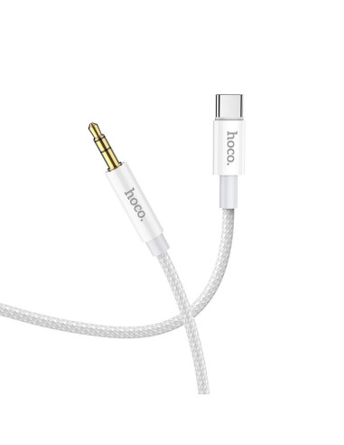 Câble HOCO AUX Jack 3,5 mm vers Type C UPA19 1 m argenté