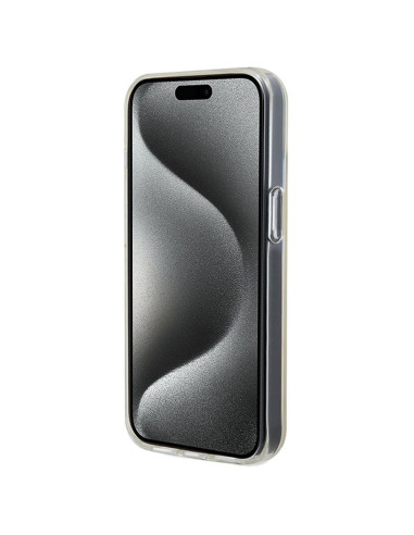 Véritable GUESS Case GUHCP14SHDECMI pour iPhone 14 (IML Faceted Mirror / disco iridescent)