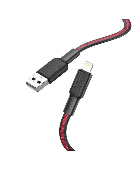 HOCO cable USB A to Lightning 2,4A X69 1 m black red