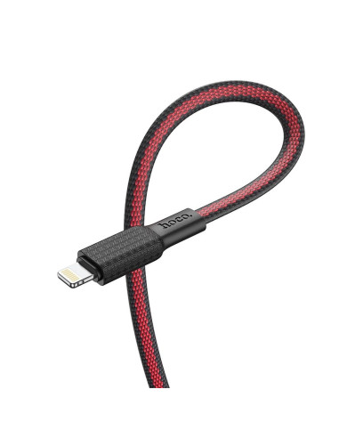 HOCO cable USB A to Lightning 2,4A X69 1 m black red