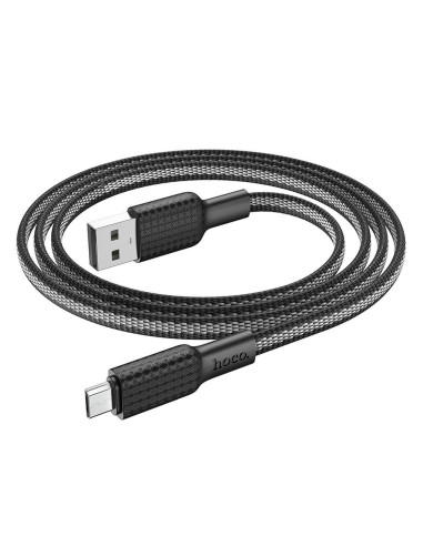 Câble HOCO USB vers Micro 2.4A Jaeger X69 noir/blanc