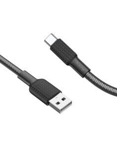 Câble USB HOCO pour Jaeger X69 Type C 3A noir-blanc 2