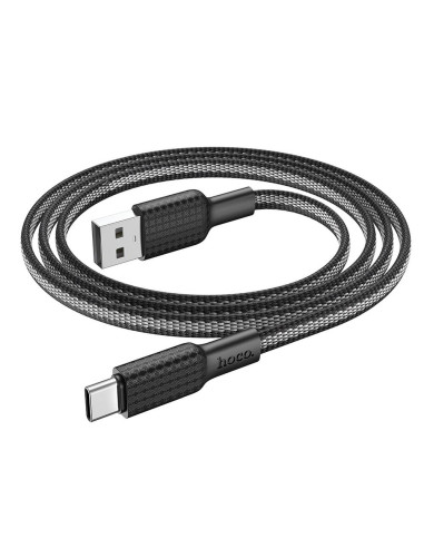 Câble USB HOCO pour Jaeger X69 Type C 3A noir-blanc