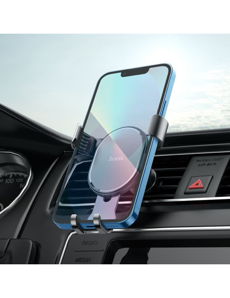 HOCO support voiture a gravitation sur la grille de ventilation CA56 PLUS metal argent