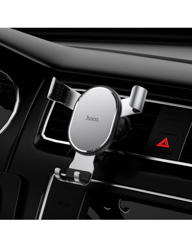 HOCO support voiture a gravitation sur la grille de ventilation CA56 PLUS metal argent