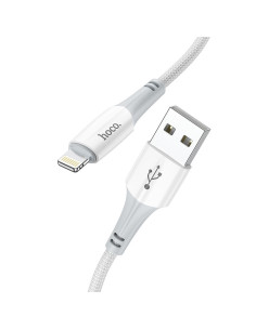 Câble USB HOCO pour iPhone Lightning 8 broches 2.4A Ferry X70 blanc