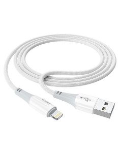 Câble USB HOCO pour iPhone Lightning 8 broches 2.4A Ferry X70 blanc 2