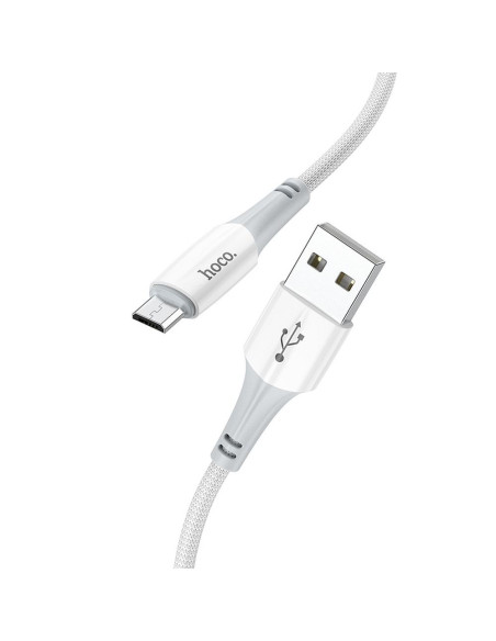 HOCO Câble USB vers Micro 2.4A Ferry X70 blanc