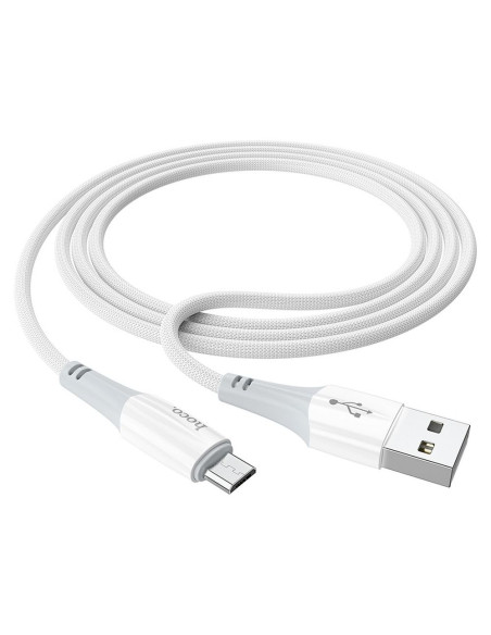 HOCO Câble USB vers Micro 2.4A Ferry X70 blanc