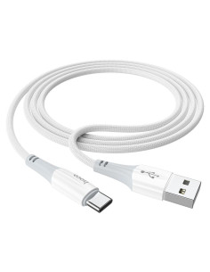 Câble USB HOCO pour Type C 3A Ferry X70 blanc 2