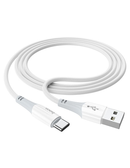 Câble USB HOCO pour Type C 3A Ferry X70 blanc