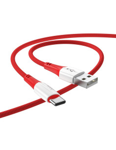 Câble USB HOCO pour Type C 3A Ferry X70 rouge 2