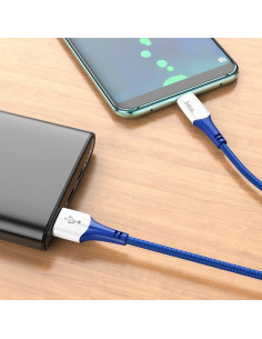 Hoco cable USB A to Type C 3A X70 1 m blue 2