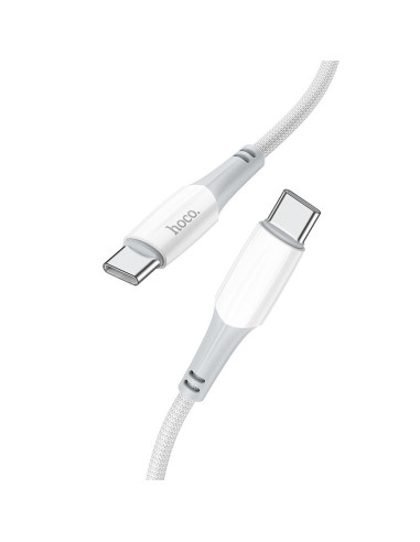 Câble HOCO Type C vers Type C Power Delivery PD60W 3A Ferry X70 blanc