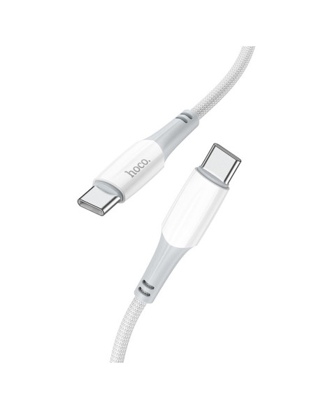 Câble HOCO Type C vers Type C Power Delivery PD60W 3A Ferry X70 blanc