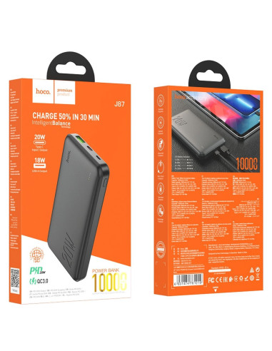 HOCO powerbank 10 000 mAh PD QC3.0 3A 20W black