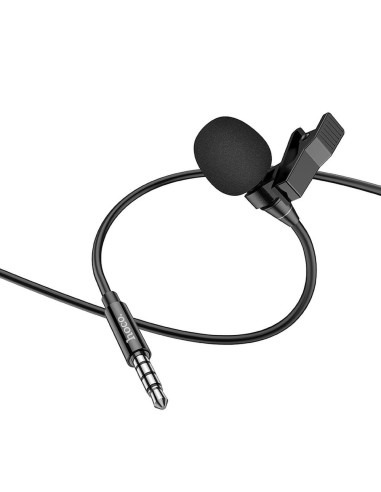 HOCO cable tie microphone Jack 3.5mm L14 2 m noir