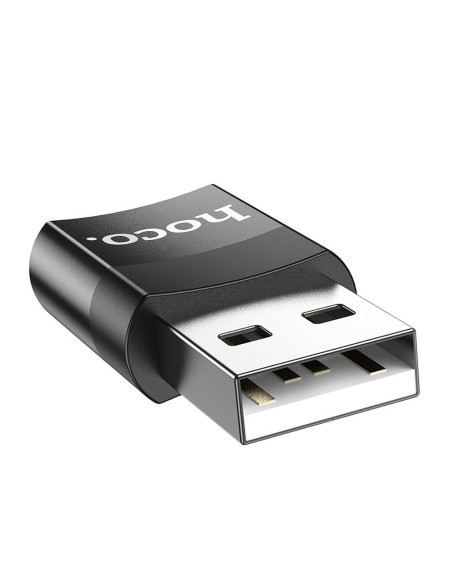 Adaptateur HOCO OTG type C vers USB (mâle) connecteur UA17 noir