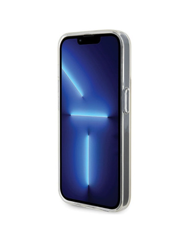 Véritable GUESS Case GUHCP14XHDECMI pour iPhone 14 Pro Max (IML Faceted Mirror / disco iridescent)