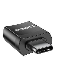 Adaptateur HOCO OTG type C vers connecteur USB A (femelle) UA17 noir 2