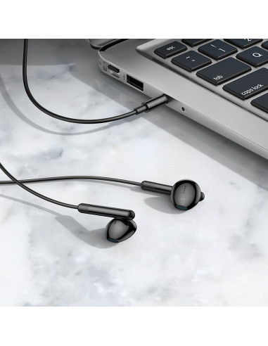 Écouteurs filaires HOCO 3,5 mm avec microphone M93 noir