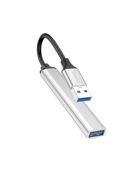 HOCO adapter HUB 4in1 USB A HB26 0,13 m silver