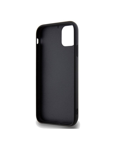 Véritable GUESS Case GUHCN61PSFDGSK pour iPhone 11 (Sequin Script Metal / Black)