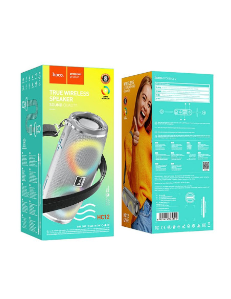 HOCO enceinte bluetooth HC12 gris