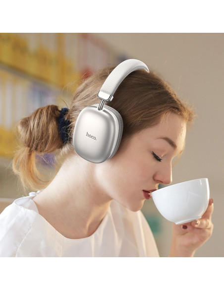 Écouteurs sans fil bluetooth HOCO W35 argenté