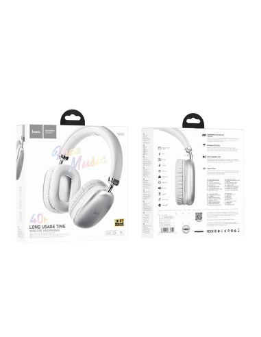 Écouteurs sans fil bluetooth HOCO W35 argenté