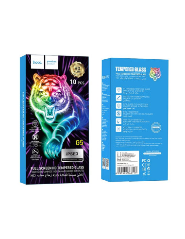 HOCO tempered glass Full screen silk screen HD (SET 10in1) - MULTIPACK for Iphone SE 3 2022 ( 4,7" ) G5